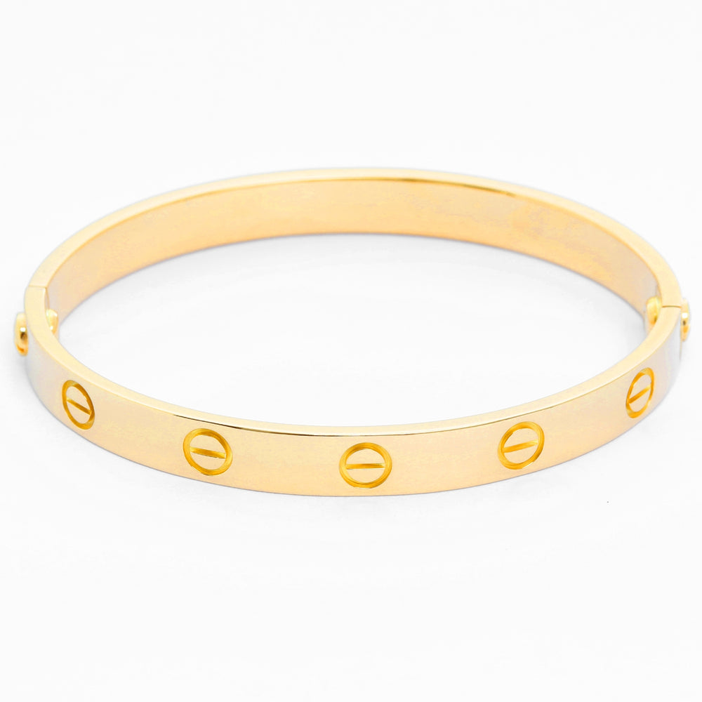 Cartier Love Bracelet 18k Yellow Gold Size 16  with Screwdriver