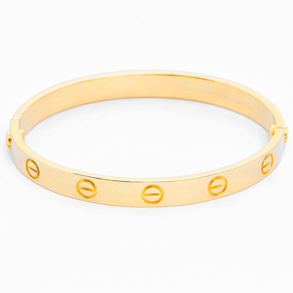Cartier Love Bracelet 18k Yellow Gold Size 16  with Screwdriver