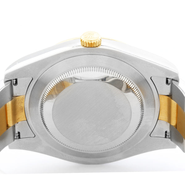 Rolex Datejust II Men's 2-Tone Steel Gold Watch Diamond Dial 116333