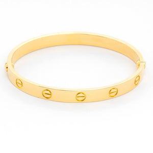 Cartier Love Bracelet 18k Yellow Gold Size 17  with Screwdriver