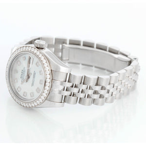 Rolex Ladies Datejust Stainless Steel Watch 179384