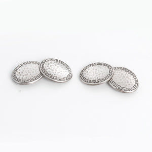Sterling Silver Oval Cufflinks