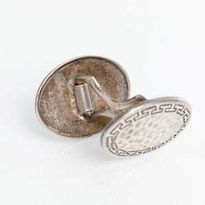 Sterling Silver Oval Cufflinks