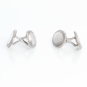 Sterling Silver Oval Cufflinks