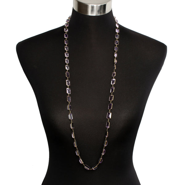 Amethyst by the Yard Necklace