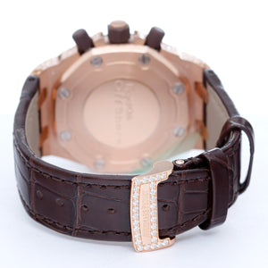 Audemars Piguet Royal Oak Diamond Chronograph 18 kt Rose Gold Ladies Watch 26092OK.ZZ.D080CA.01