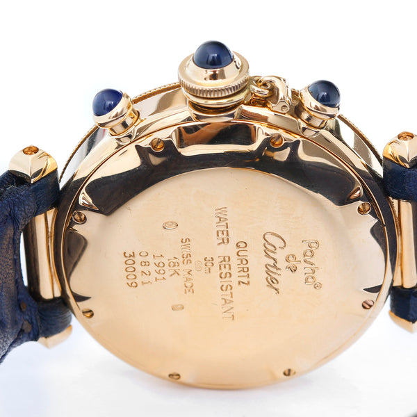 Cartier Pasha De Cartier 18K Yellow Gold Chronograph Watch W3006951