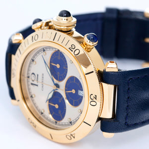 Cartier Pasha De Cartier 18K Yellow Gold Chronograph Watch W3006951