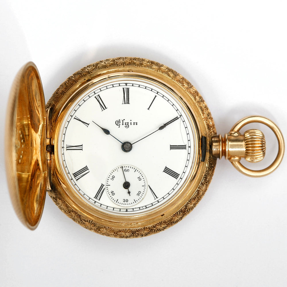 Vintage Elgin Pocket Watch 14K Yellow Gold Pocket Watch