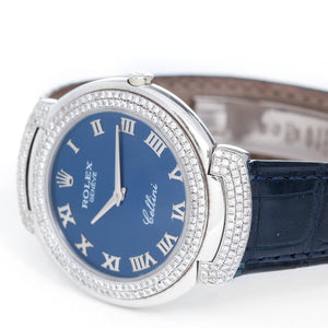 Rolex Cellini  Quartz 18k White Gold Men's Watch 6623/9