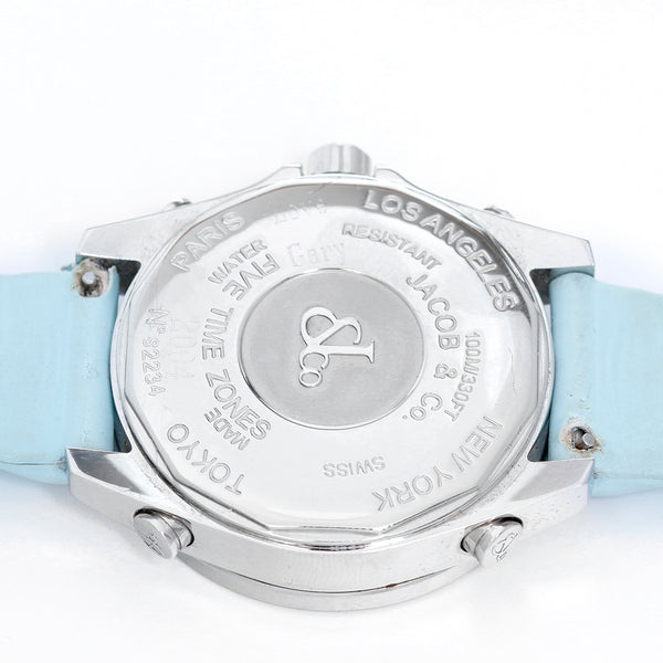 Jacob & Co. Five 5 Time Zone Men's/ Ladies 47mm Stainless Steel Watch