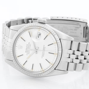 Rolex Datejust Men's Stainless Steel Watch 16014 Silver Dial
