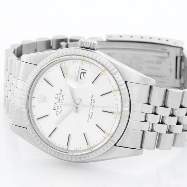 Rolex Datejust Men's Stainless Steel Watch 16014 Silver Dial
