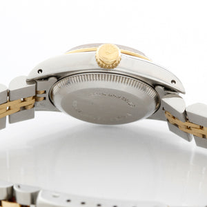 Rolex Ladies Oyster Perpetual 2-Tone Watch 67913 Champagne Dial