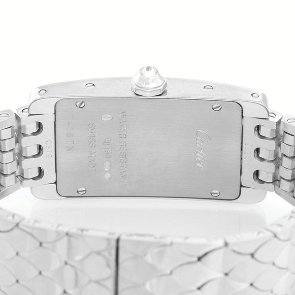 Cartier Tank Americaine (or American) Ladies WG Diamond Watch  2489