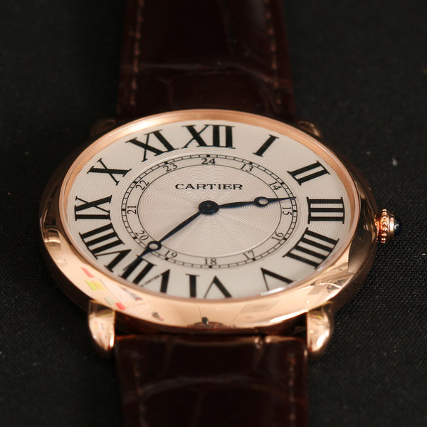 Cartier Ronde Louis Men's 18K Rose Gold  Watch W6801004