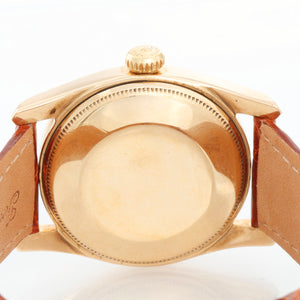 Rolex Oyster Perpetual 14K Yellow Gold Bombay Ref 6092