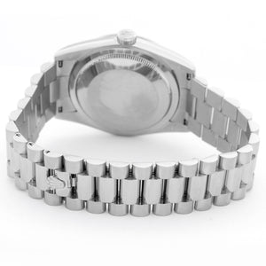 Rolex President Day-Date Men's 18k White Gold Watch 118209