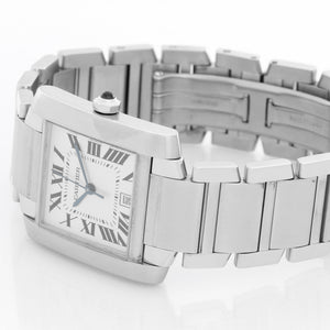 Cartier Tank Francaise Automatic Men's Stainless Steel Watch W51002Q3 2302