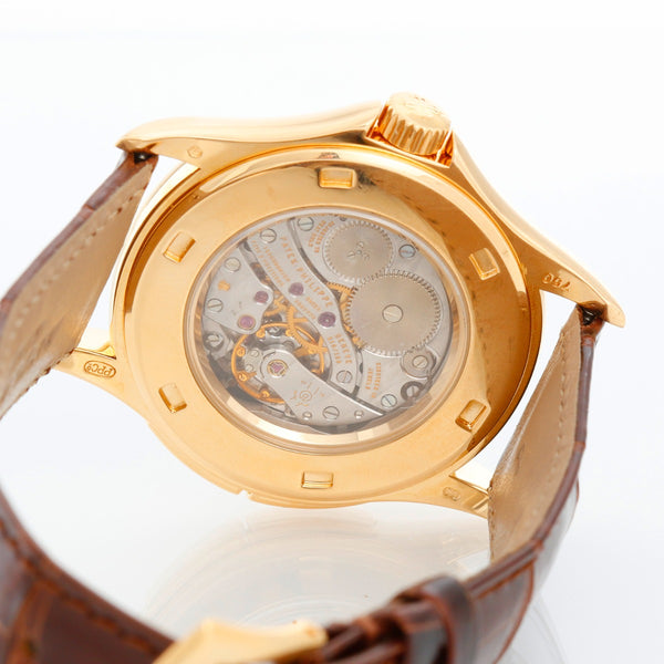 Collectible Patek Philippe Travel Time 18k Gold Watch 5134 J