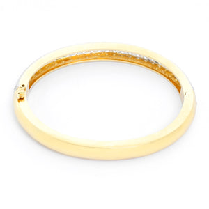 14K Yellow Gold Diamond Bangle Bracelet