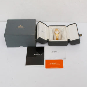 Ebel 1911 Classic Wave 18k Gold Watch Sportwave Bracelet Quartz