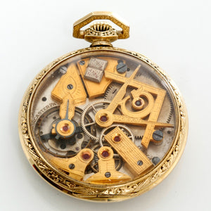 Dudley Gold Filled  Masonic Pocket Watch