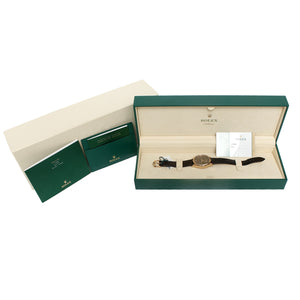 Rolex Cellini Dual Time 18K Rose Gold Men's Watch