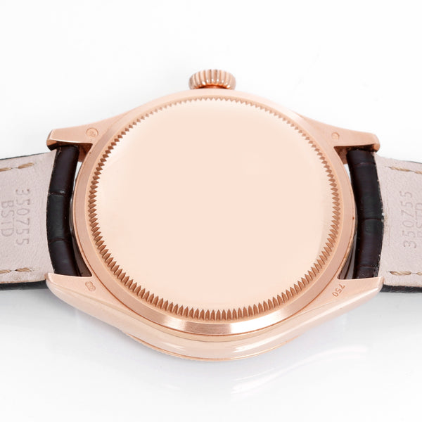 Rolex Cellini Dual Time 18K Rose Gold Men's Watch