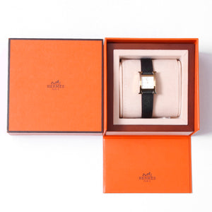 Hermes H Hour Ladies Small Watch Gold Plated Quartz