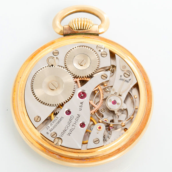 Waltham Vanguard 10K Gold Filled Pocket Watch