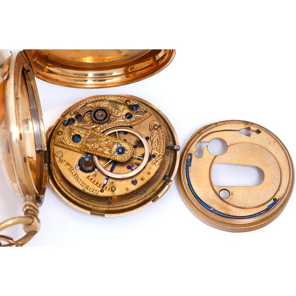 English 18K Yellow Gold Pocket Watch