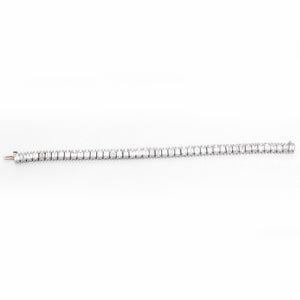 Emerald Cut Diamond Platinum Bracelet