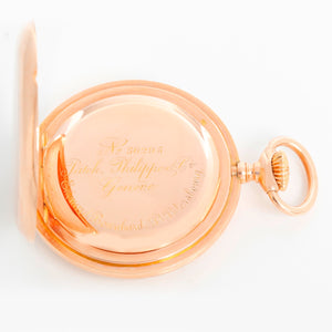 Extremely Rare Patek Philippe 14K Rose Gold Pocket Watch