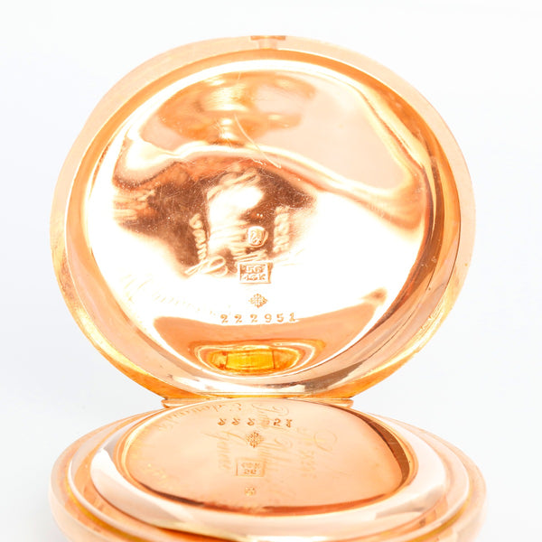 Extremely Rare Patek Philippe 14K Rose Gold Pocket Watch