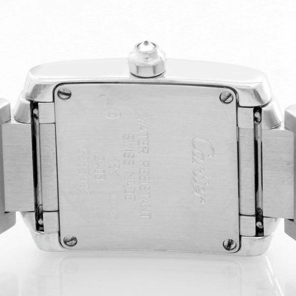 Cartier Tank Francaise 18k White Gold & Diamonds Ladies Watch WE1002S3 2403