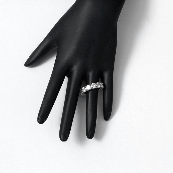 18K White Gold Diamond Eternity Band Size 6