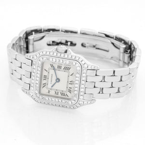 Cartier Panther 18K White Gold with Double Diamond Bezel