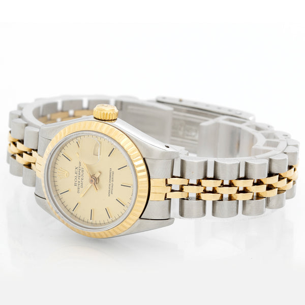 Rolex Ladies Datejust 2-Tone Watch 69173 Champagne Dial