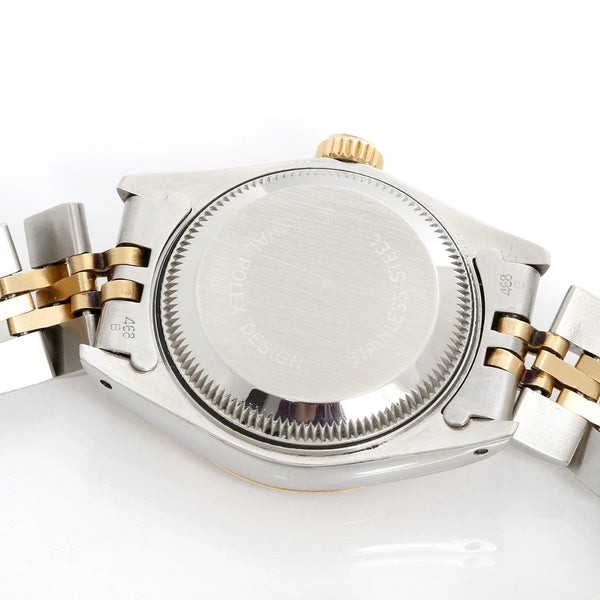 Rolex Ladies Datejust 2-Tone Watch 69173 Champagne Dial