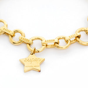 Aaron Basha Open Link Charm Bracelet with Tiffany & Co. Charms