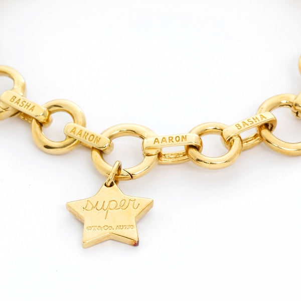 Aaron Basha Open Link Charm Bracelet with Tiffany & Co. Charms