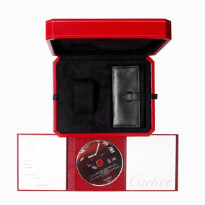 Cartier Roadster 18k Rose Gold with Walnut Burlwood Dial