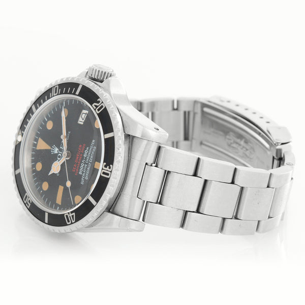 Rare Collectible Vintage Rolex Double Red DRSD Sea Dweller Men's Steel Watch 1665