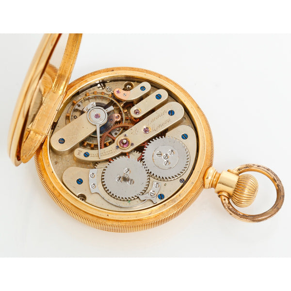 R. Lannier 18k Yellow Gold Men's Pocket Watch