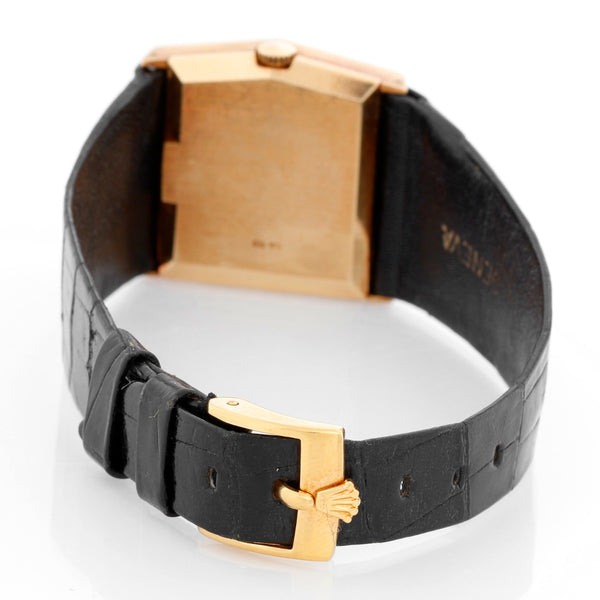 Very Rare Rolex King Midas 18k Yellow Gold Men's Watch Ref 4153