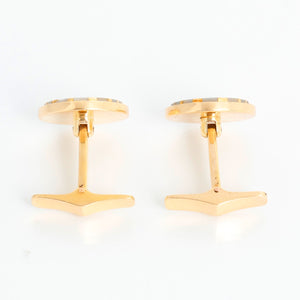 18K Yellow gold Mother of Pearl Cufflinks