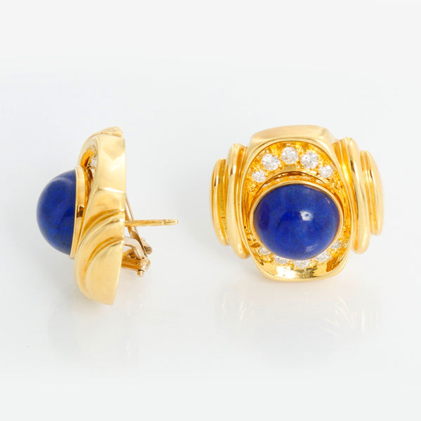 Steven Lagos 18K Yellow Gold Interchangeable Gemstone Earrings