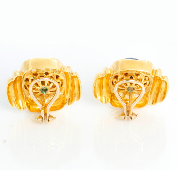 Steven Lagos 18K Yellow Gold Interchangeable Gemstone Earrings