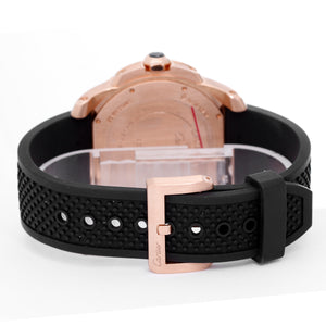 Calibre de Diver Cartier Men's 18K Rose Gold Watch W7100052